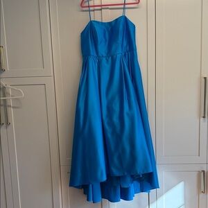 Elegant Blue Full-Length Dress with slight train worn once!